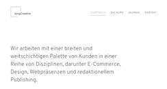 Desktop Screenshot of jungcreative.de