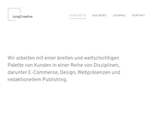 Tablet Screenshot of jungcreative.de